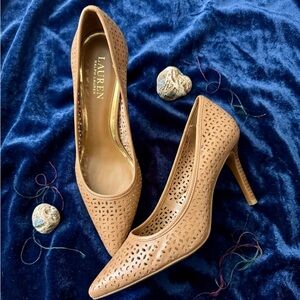 CBK Ralph Lauren Serena Perforated Heels